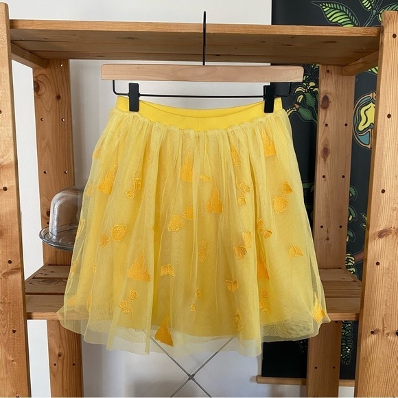 Hanna Andersson X Disney Princess Repunzel Embroidered Yellow Tulle Skirt 10 - Picture 2 of 9